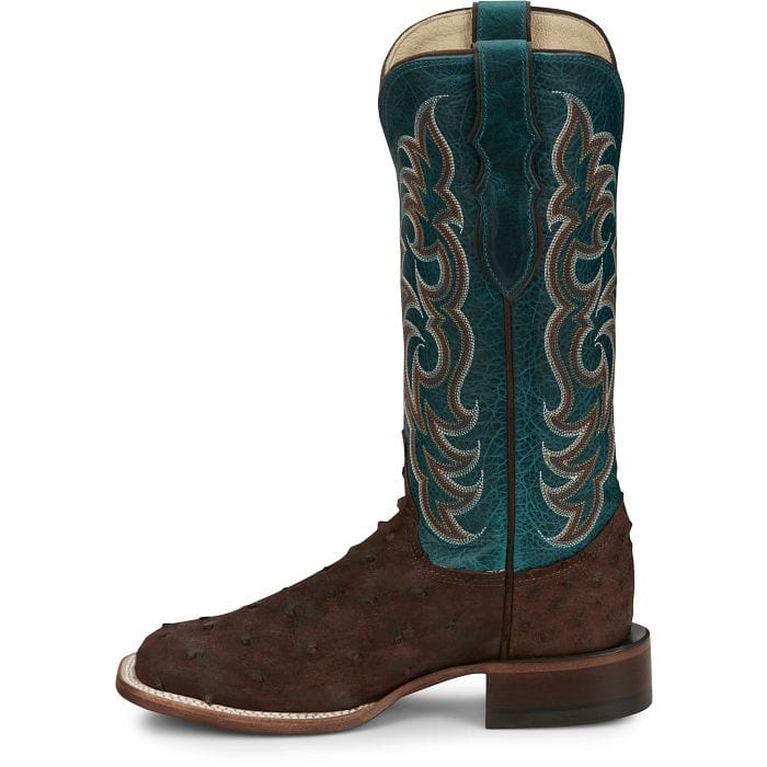 Justin Women's Cowgal Wild Cigar Brown Square Toe Western Boot AQ8651 - Image 3