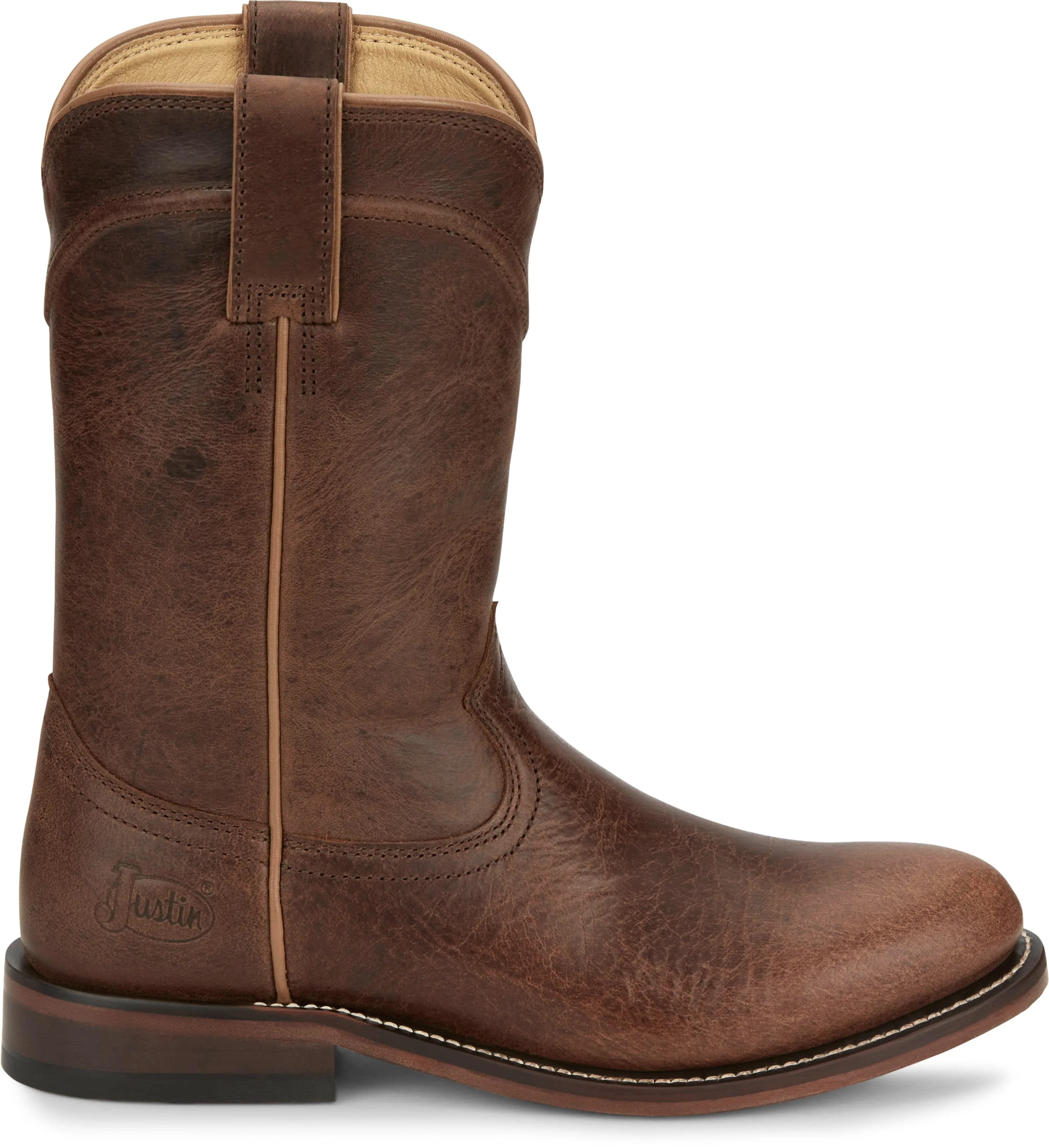 Justin Women's Holland Brown Round Toe Roper Boots RP3311 - Image 4