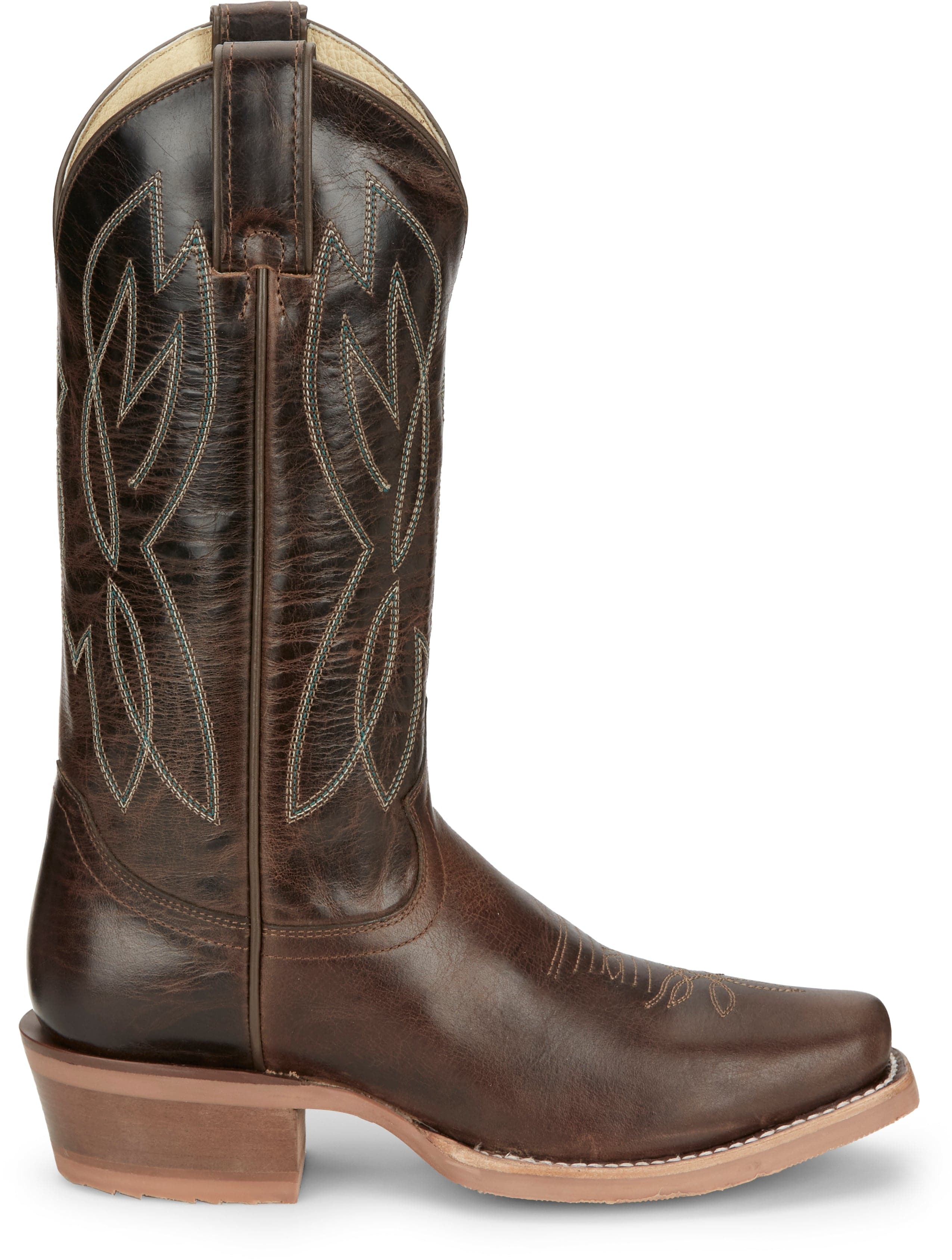 Justin Women's Mayberry Umber Brown Square Toe Western Boots CJ4011 - Image 3