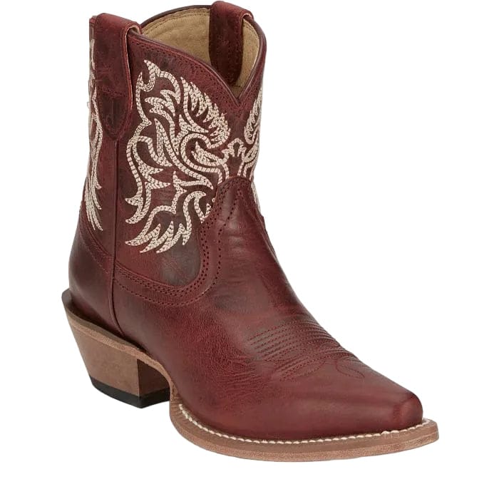 Justin Women's Ruby Red Isabella 7" Western Booties VN4420