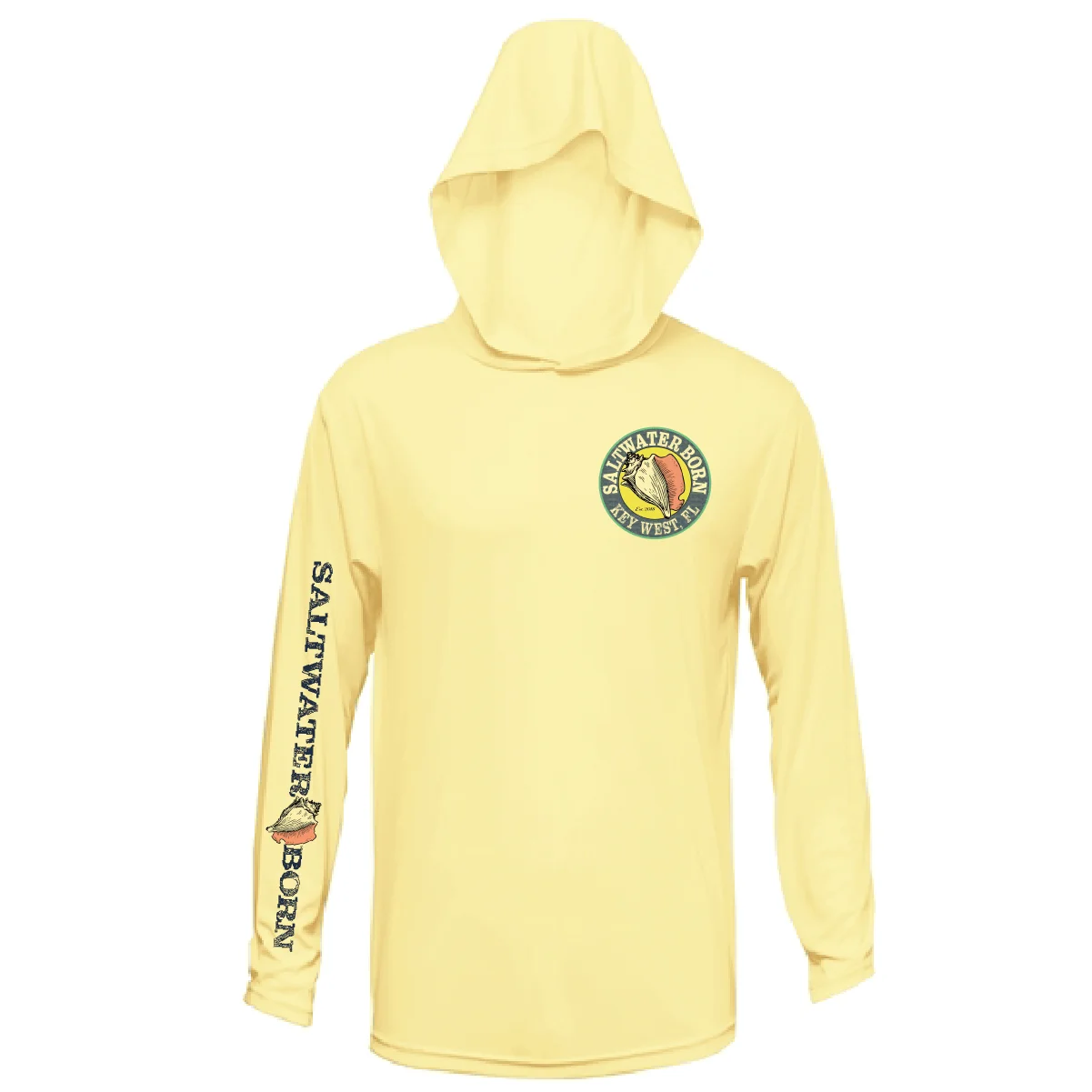 Key West, FL Action Mahi Long Sleeve UPF 50+ Dry-Fit Hoodie - Image 2