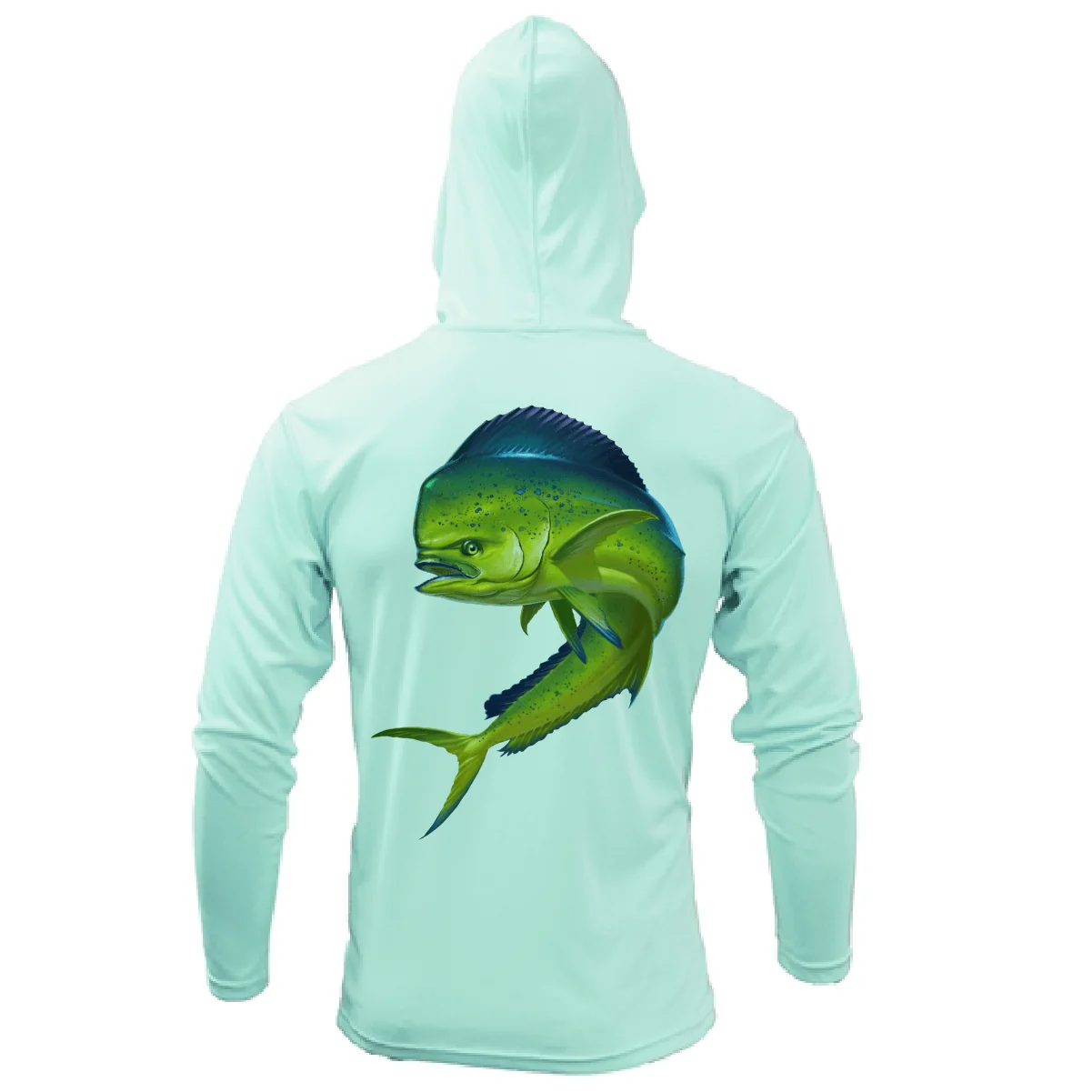 Key West, FL Action Mahi Long Sleeve UPF 50+ Dry-Fit Hoodie - Image 7