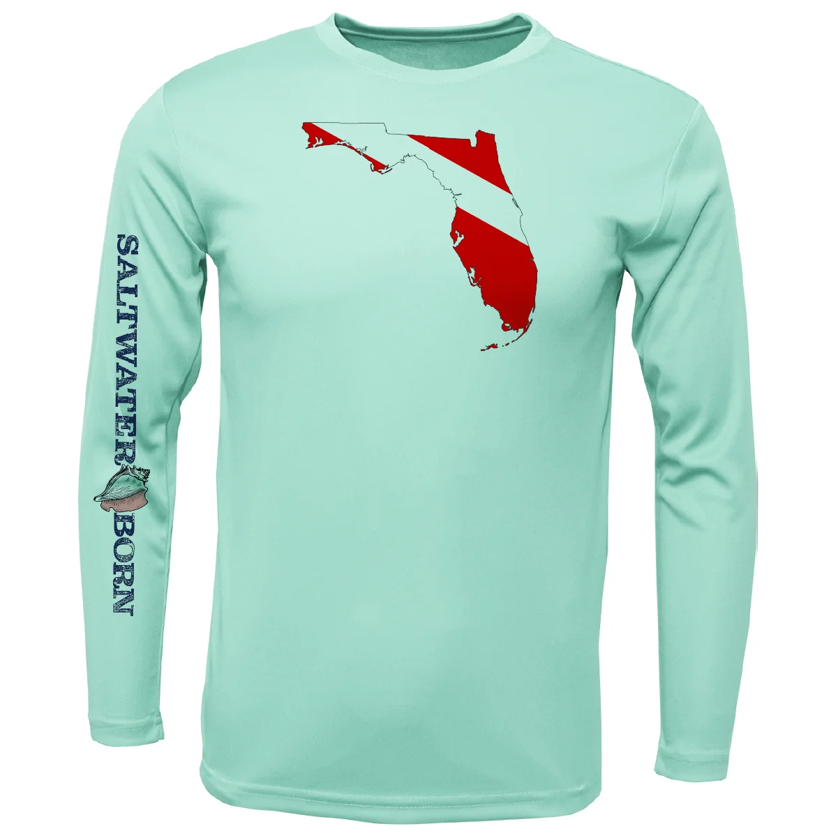 Key West, FL Florida Diver Long Sleeve UPF 50+ Dry-Fit Shirt - Image 5