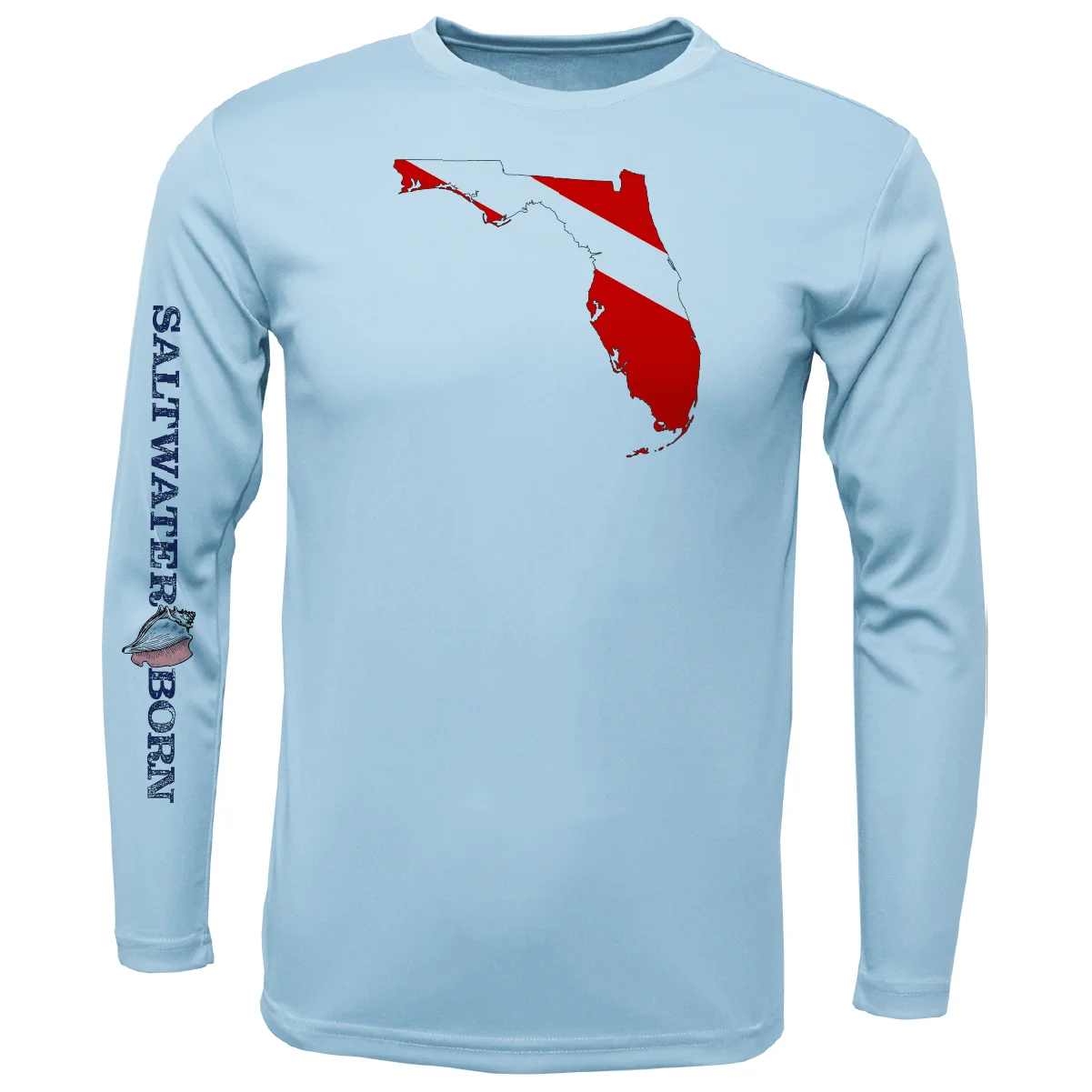 Key West, FL Florida Diver Long Sleeve UPF 50+ Dry-Fit Shirt - Image 9