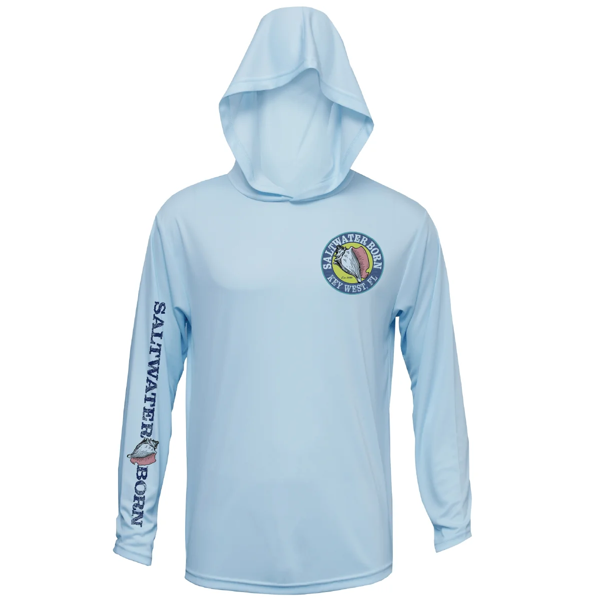 Key West, FL Jumbo Shrimp Long Sleeve UPF 50+ Dry-Fit Hoodie - Image 4
