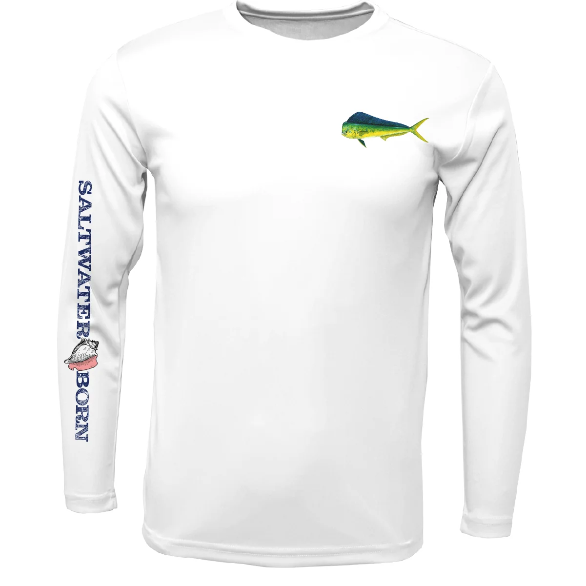 Key West, FL Mahi on Chest Long Sleeve UPF 50+ Dry-Fit Shirt