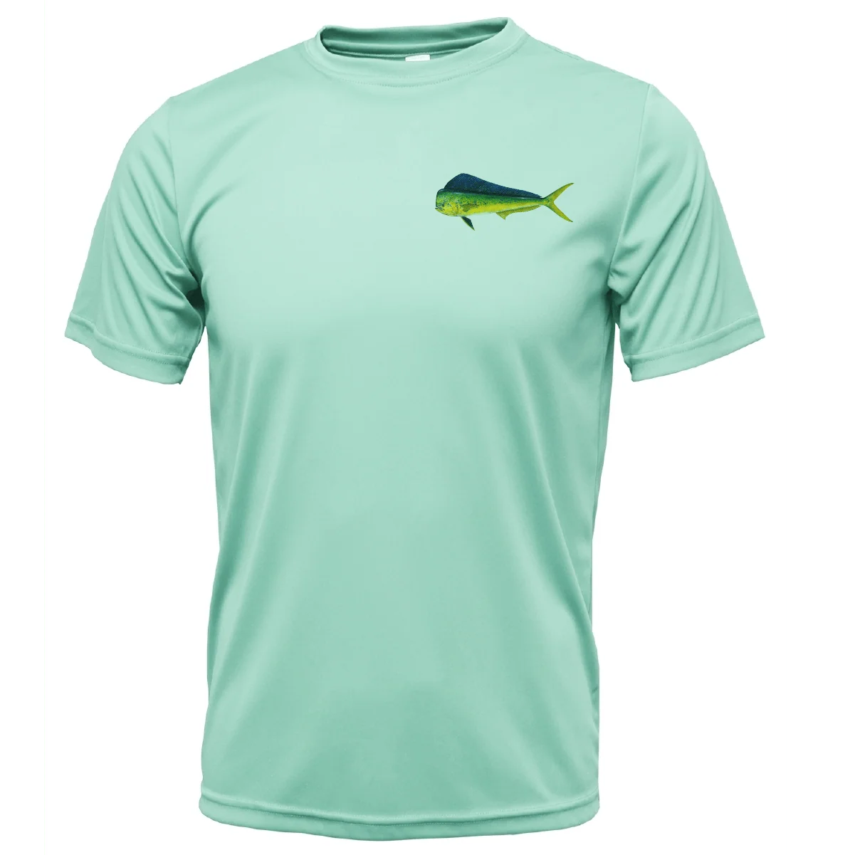 Key West, FL Mahi on Chest Short Sleeve UPF 50+ Dry-Fit Shirt - Image 5