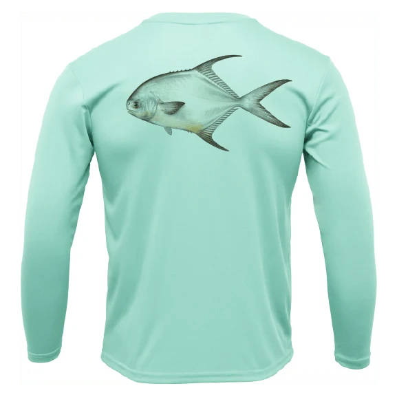 Key West, FL Permit Long Sleeve UPF 50+ Dry-Fit Shirt - Image 7