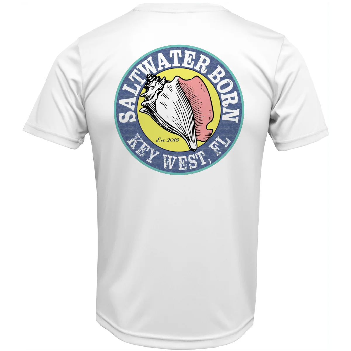 Key West, FL Sailfish on Chest Short Sleeve UPF 50+ Dry-Fit Shirt - Image 2