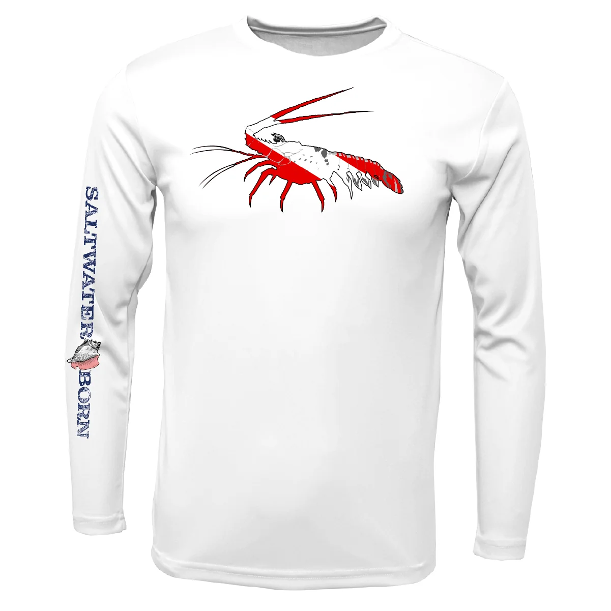 Key West, FL Spiny Lobster Diver Long Sleeve UPF 50+ Dry-Fit Shirt