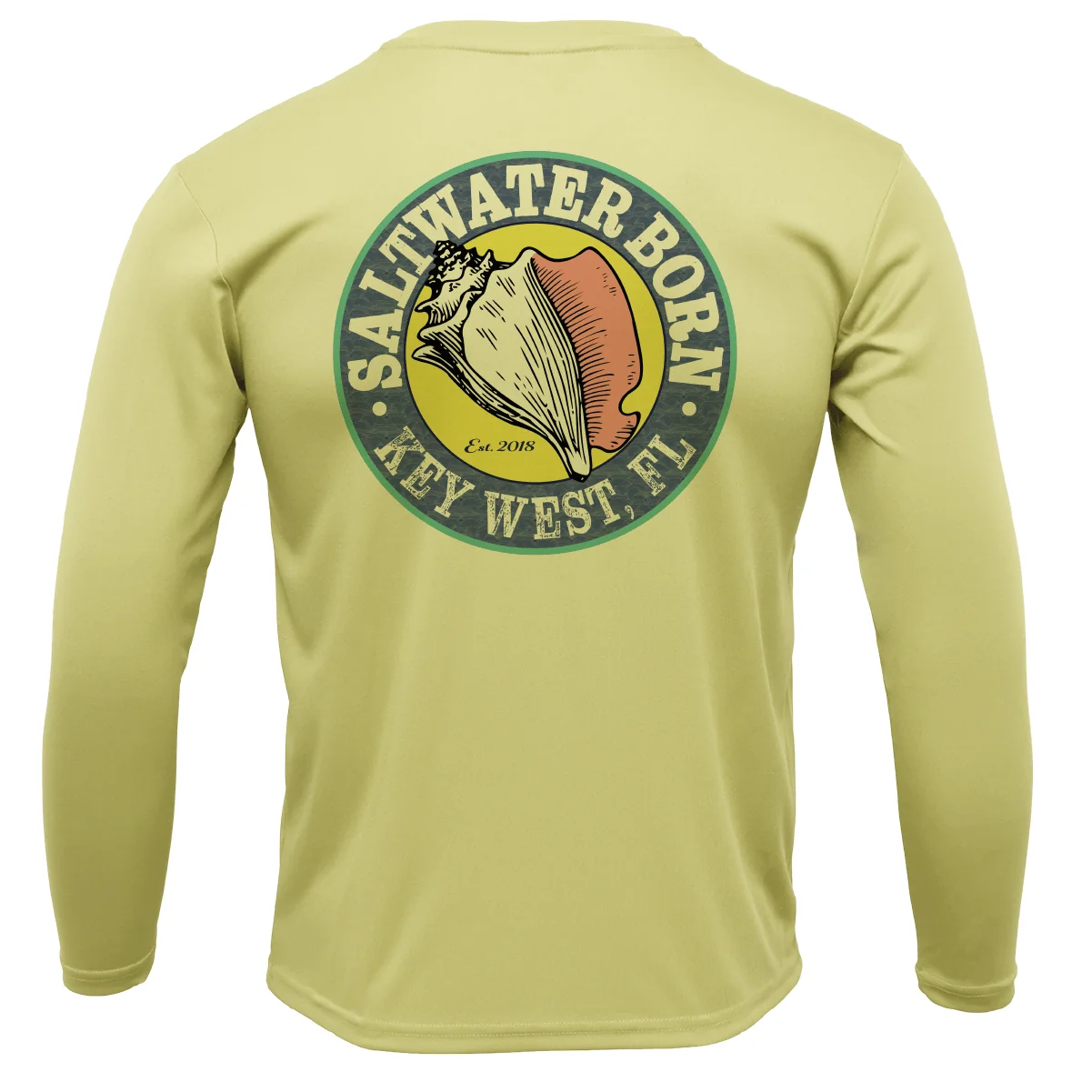 Key West, FL State of Florida Boy's Long Sleeve UPF 50+ Dry-Fit Shirt - Image 2