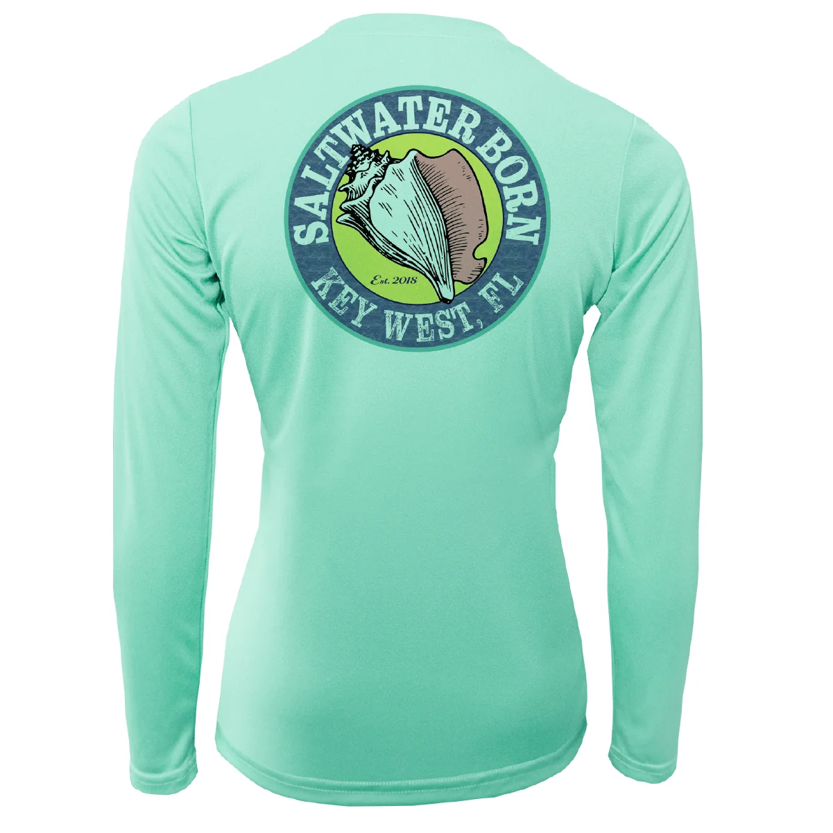 Key West Horseshoe Crab Women's Long Sleeve UPF 50+ Dry-Fit Shirt - Image 7