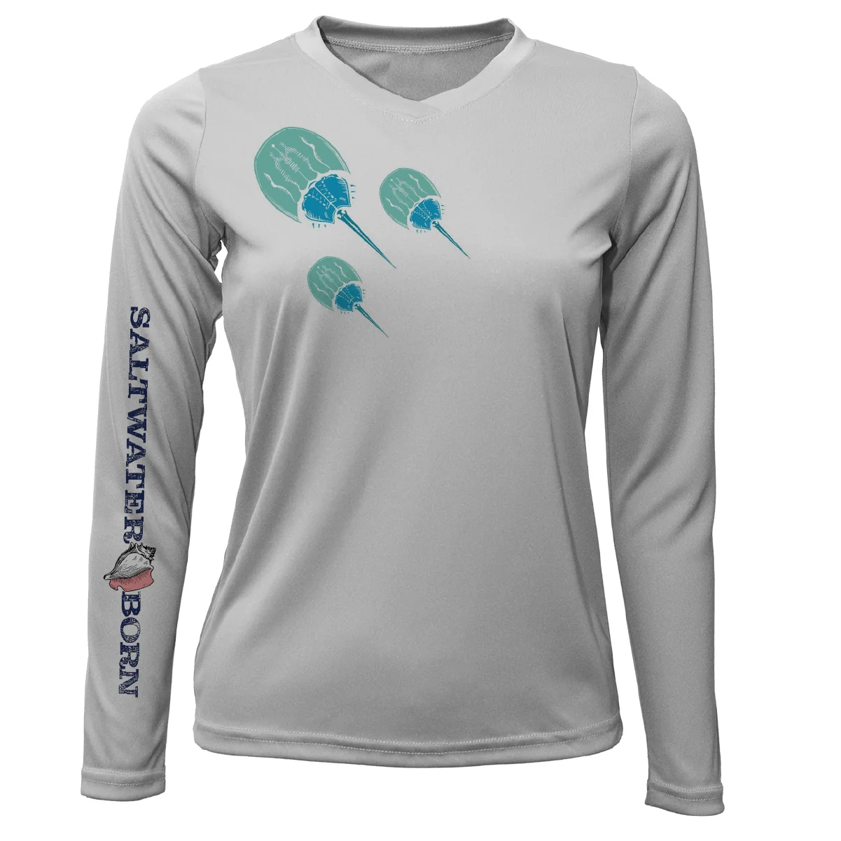 Key West Horseshoe Crab Women's Long Sleeve UPF 50+ Dry-Fit Shirt - Image 8
