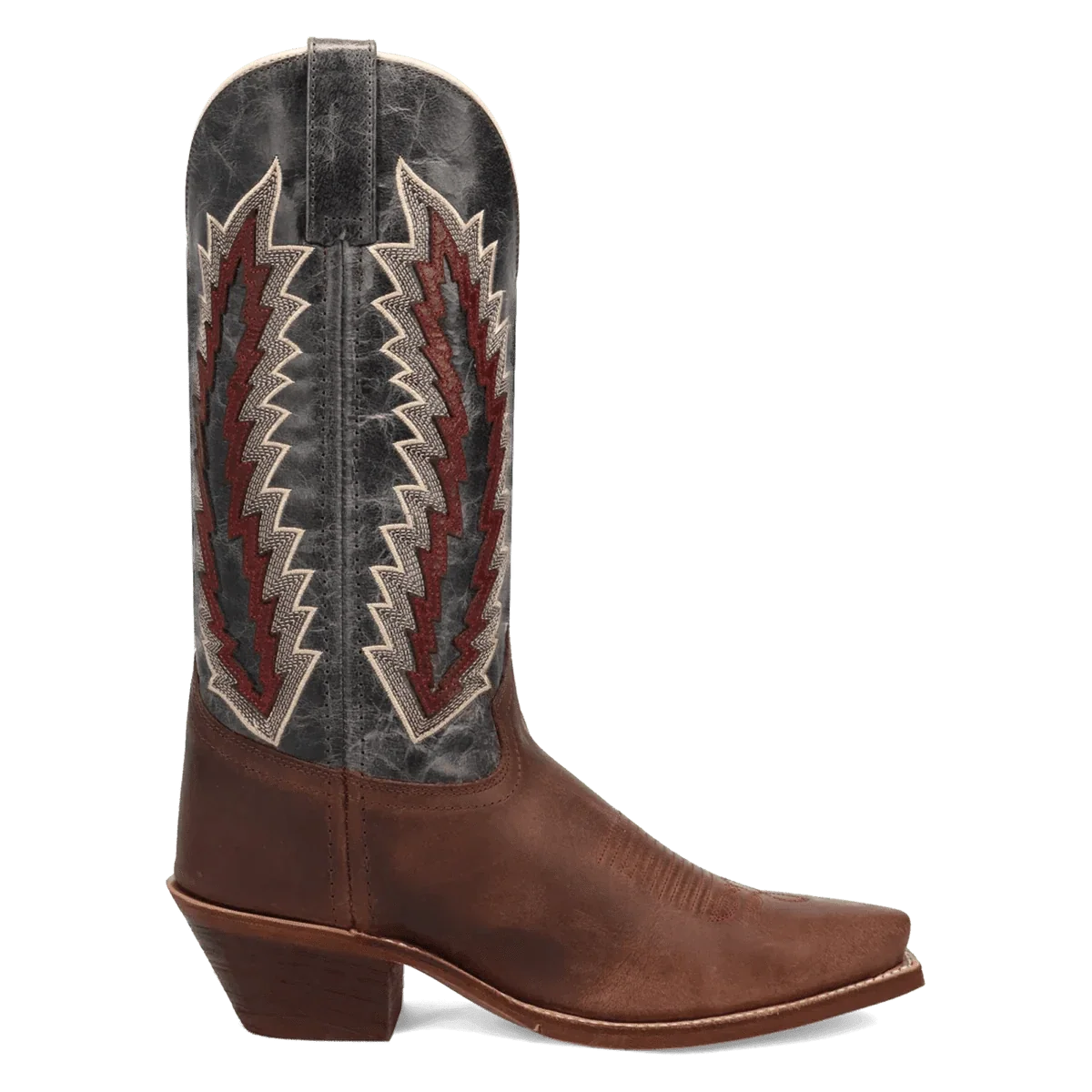 Laredo Women's Dark Brown & Navy Cadence Western Boots 20029 - Image 2