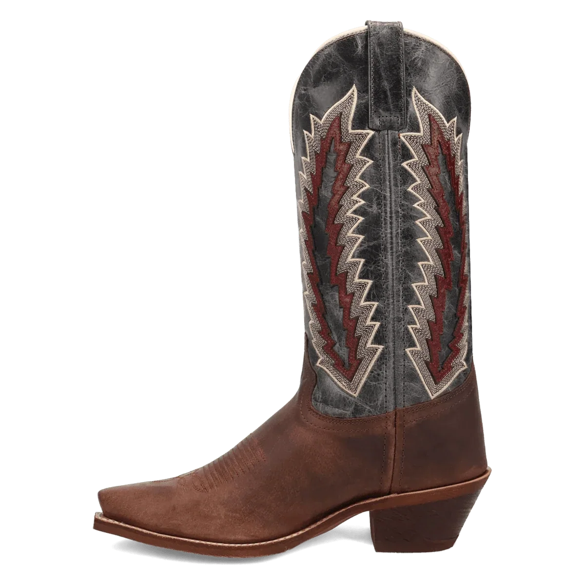Laredo Women's Dark Brown & Navy Cadence Western Boots 20029 - Image 3