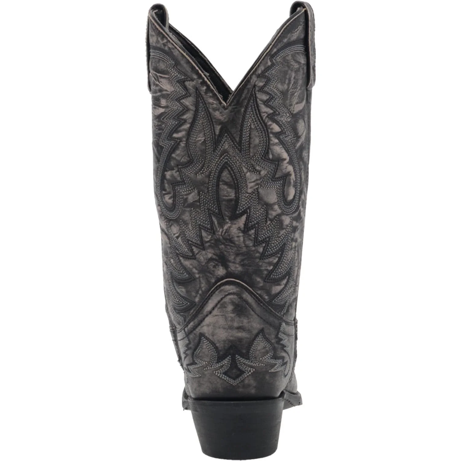 Laredo Men's Garrett Black Leather Cowboy Boots 68407 - Image 4