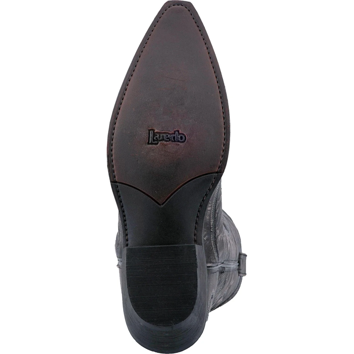 Laredo Men's Garrett Black Leather Cowboy Boots 68407 - Image 7