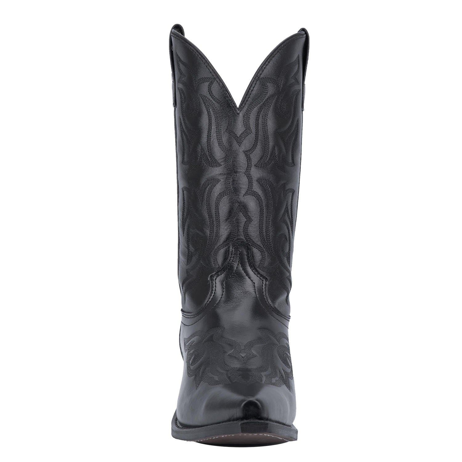 Laredo Men's Hawk Black Leather Cowboy Boots 6860 - Image 5