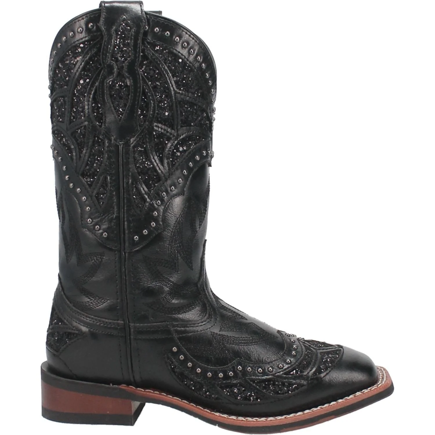 Laredo Women's Eternity Black Leather Cowgirl Boots 5970 - Image 5