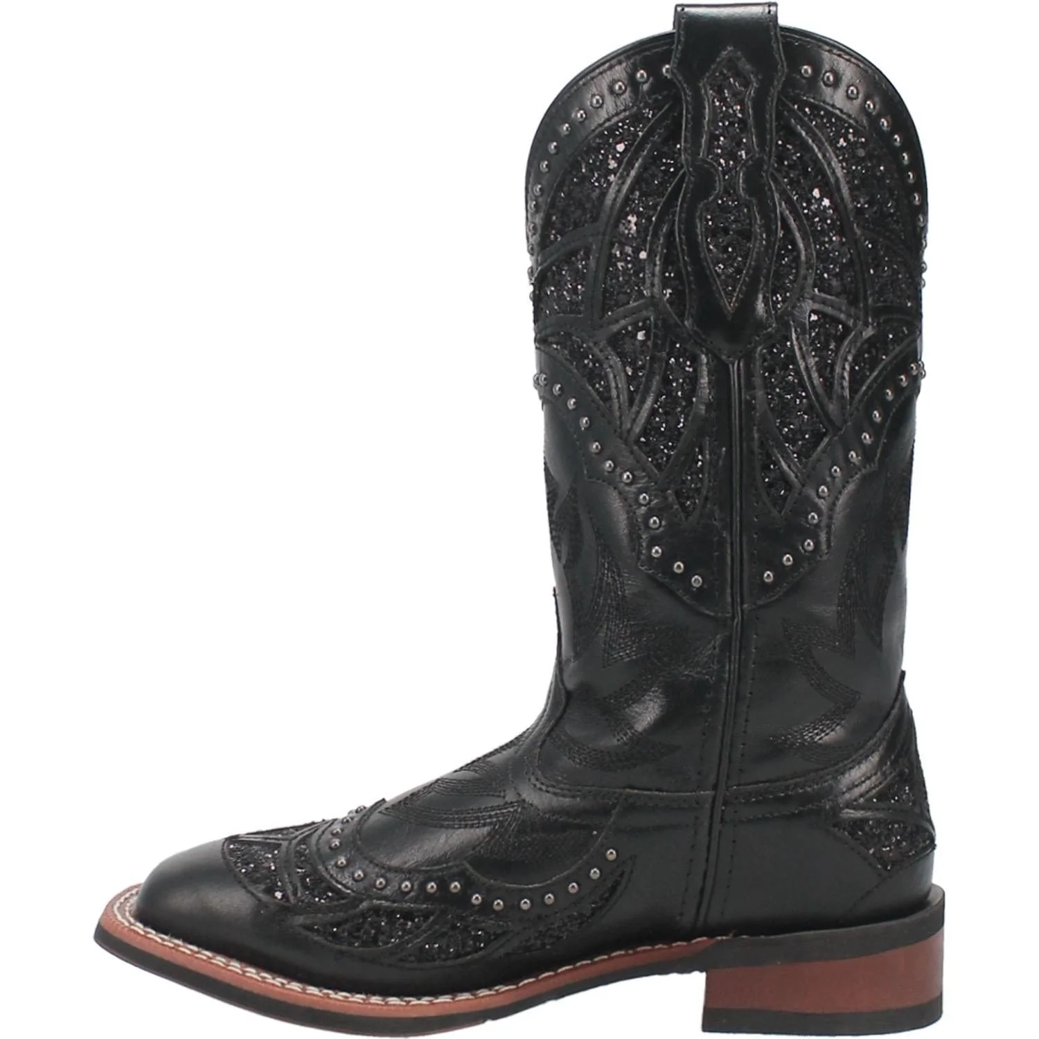 Laredo Women's Eternity Black Leather Cowgirl Boots 5970 - Image 6