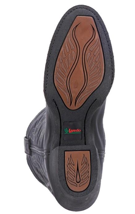 Laredo Women's Maddie Black Round Toe Western Boots 51110 - Image 7
