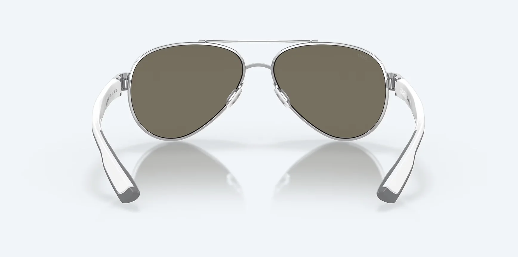 Costa Del Mar Loreto Palladium White Temples Frame/Blue Mirror Glass Lens Sunglasses - Image 5