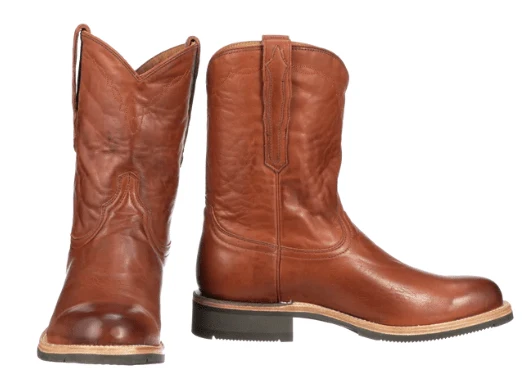 Lucchese Men’s Raymond Cognac Roper Barn Boots M0031.CF - Image 6