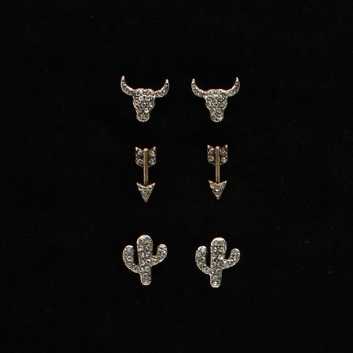 M&F Western Women's Blazin Roxx 3 Piece Earring Set 30959 - Image 2