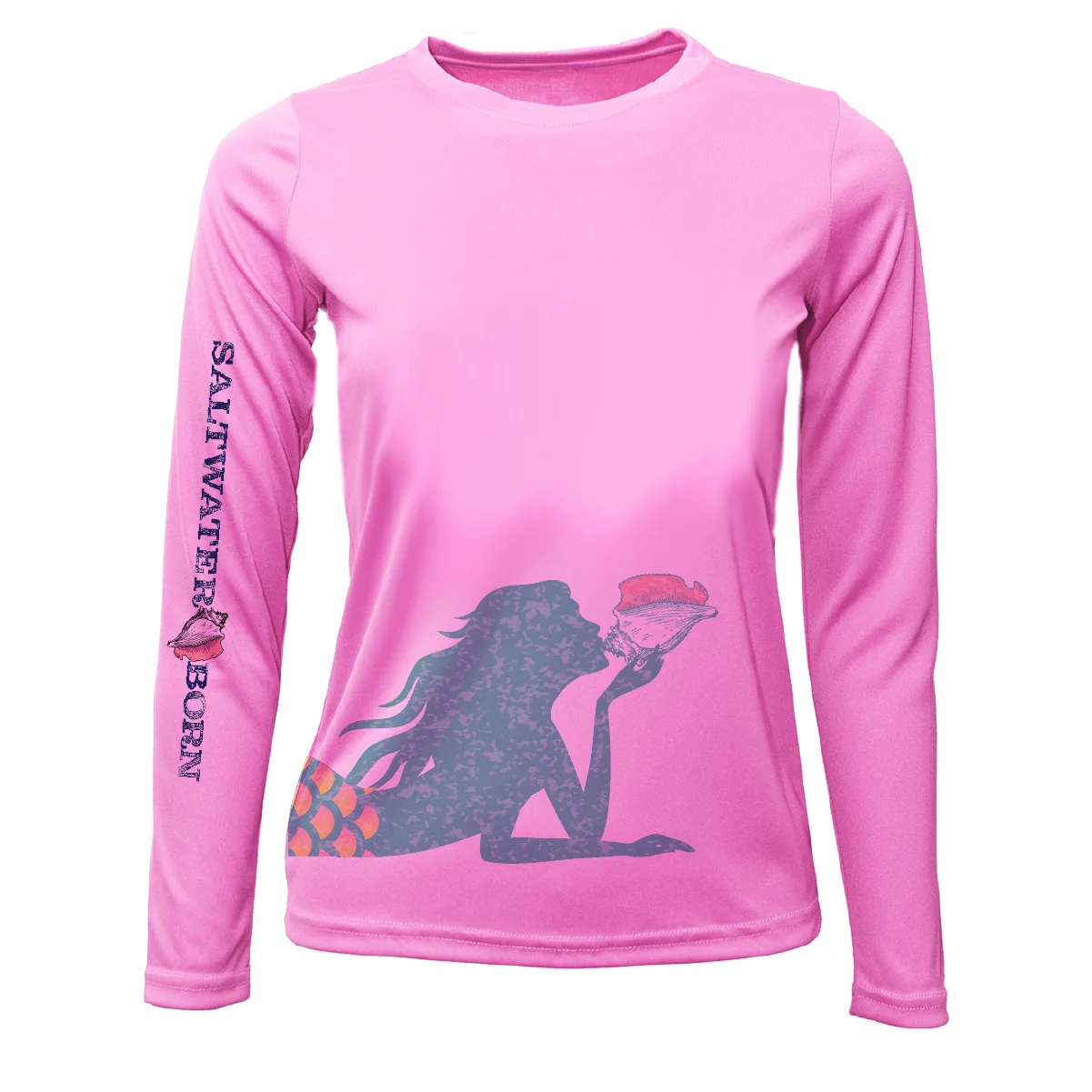 Mermaid Wrap Long Sleeve UPF 50+ Dry-Fit Shirt - Image 16