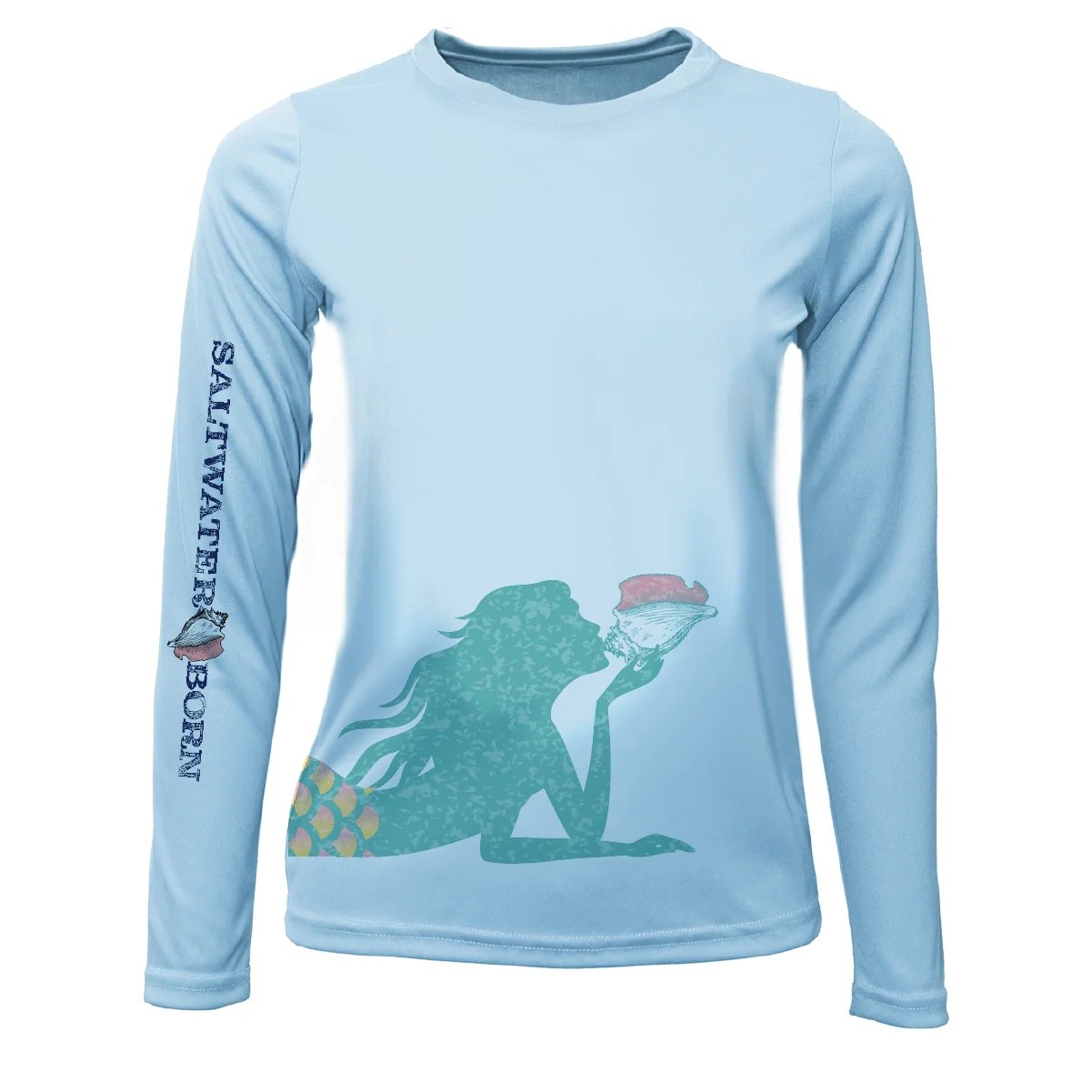 Mermaid Wrap Long Sleeve UPF 50+ Dry-Fit Shirt - Image 5