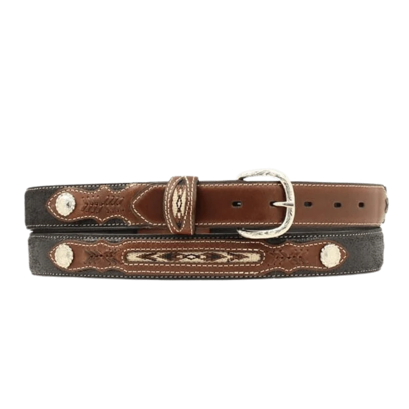 Nocona Kids Conchos and Fabric Southwestern Belt N4415801