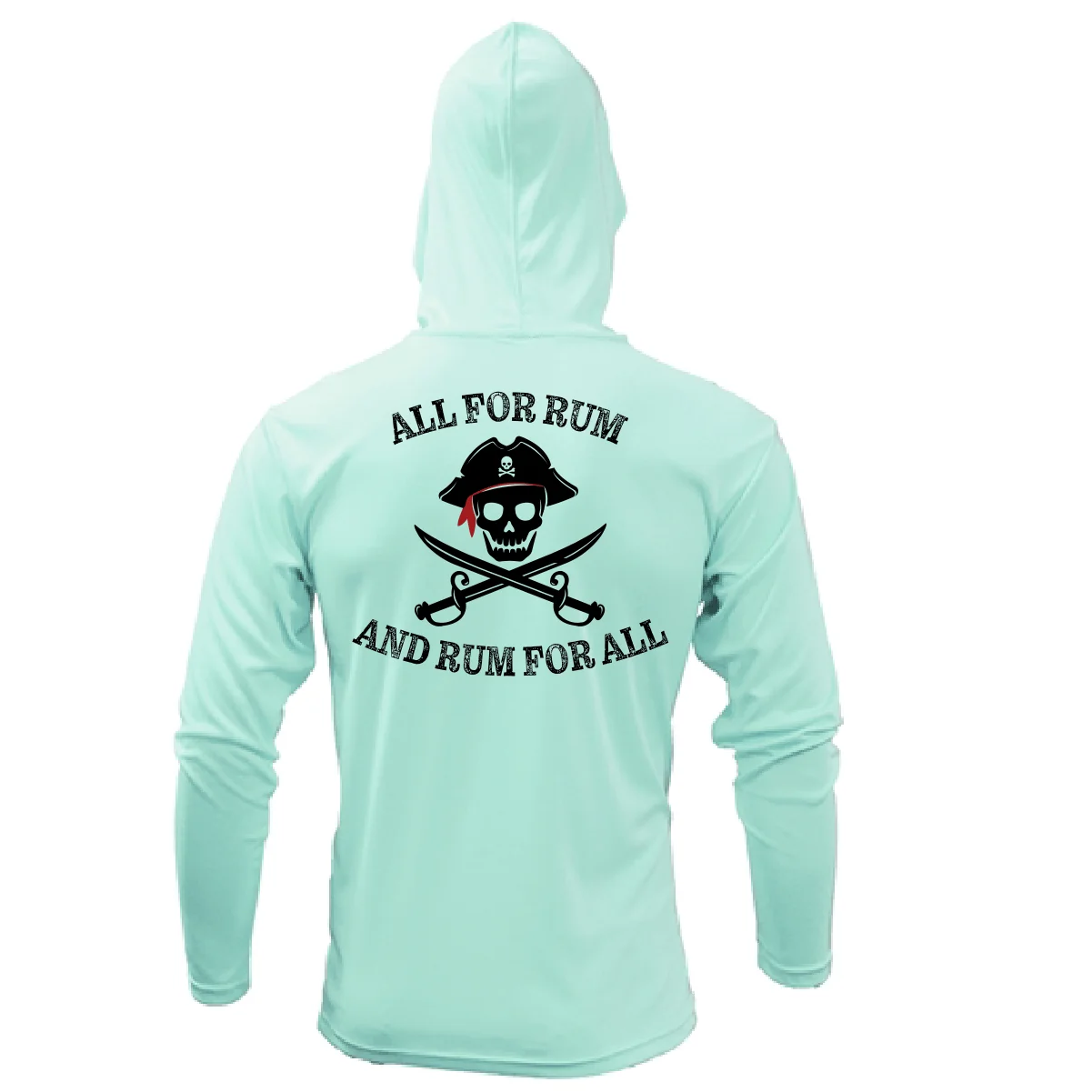 Pensacola, FL "All for Rum and Rum for All" Long Sleeve UPF 50+ Dry-Fit Hoodie - Image 5