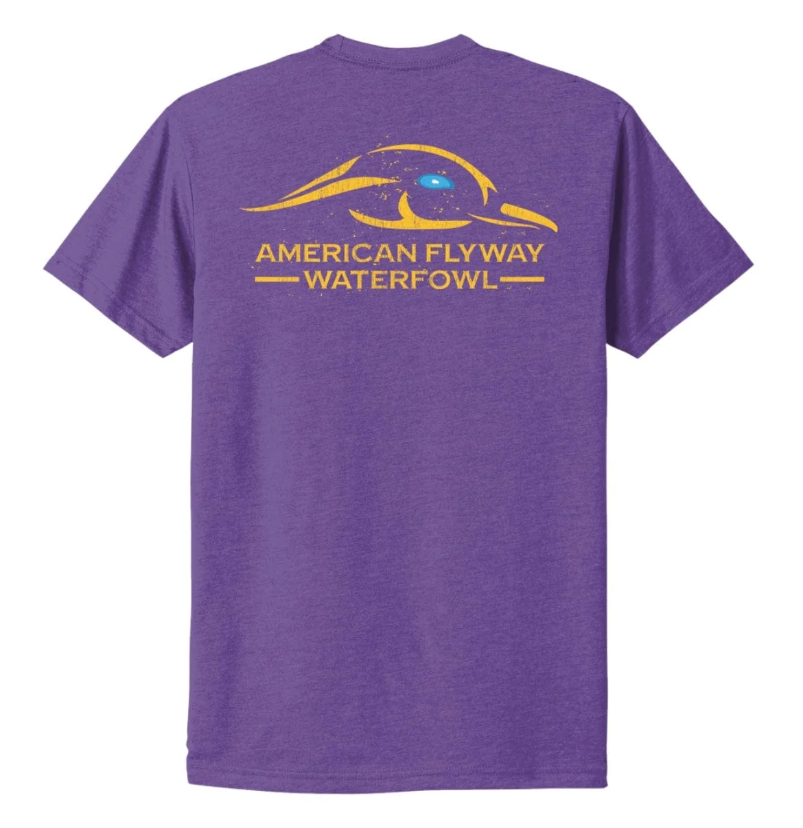 Purple Rush Tee Shirt w/ Solid Logo Distressed - Image 2