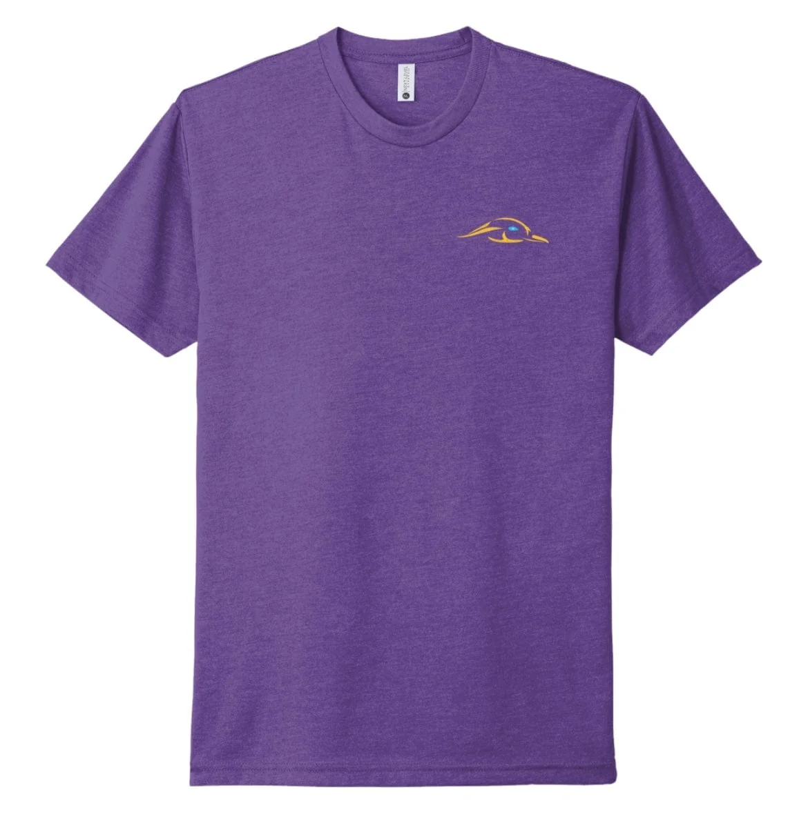 Purple Rush Tee Shirt w/ Solid Logo Distressed - Image 3