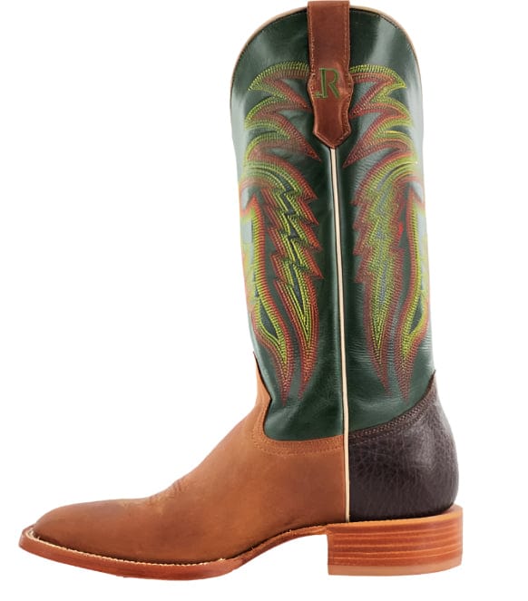R. Watson Men’s Cowhide Mad Cat Miel Wide Square Western Boot RW8001-2 - Image 5