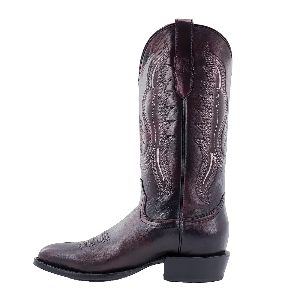 R. Watson Men's Black Cherry Brush Off Western Boots RW7008-3 - Image 3