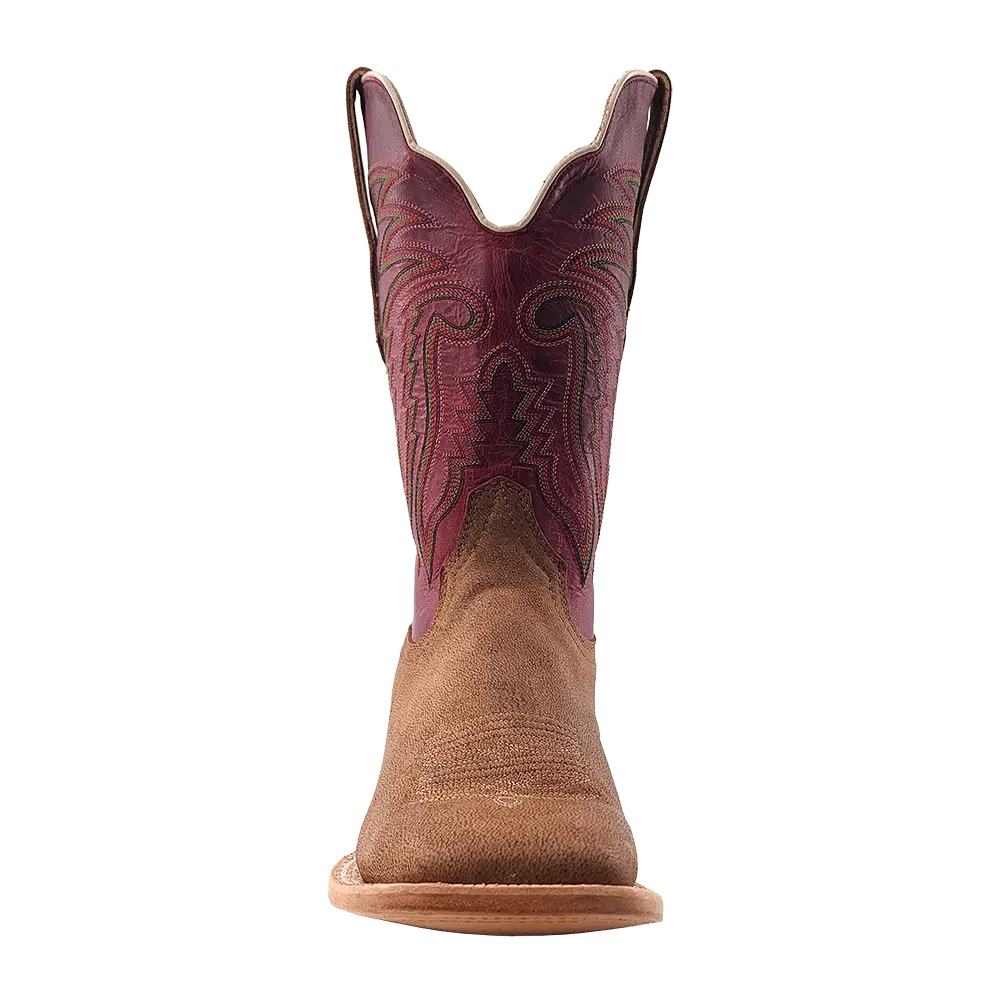 R. Watson Men's Tan Nubuck Camel Western Boot RW7210-2 - Image 4