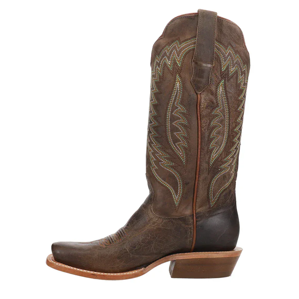R Watson Women's Mad Brown Embroidered Western Boots WRL0001-1 - Image 3