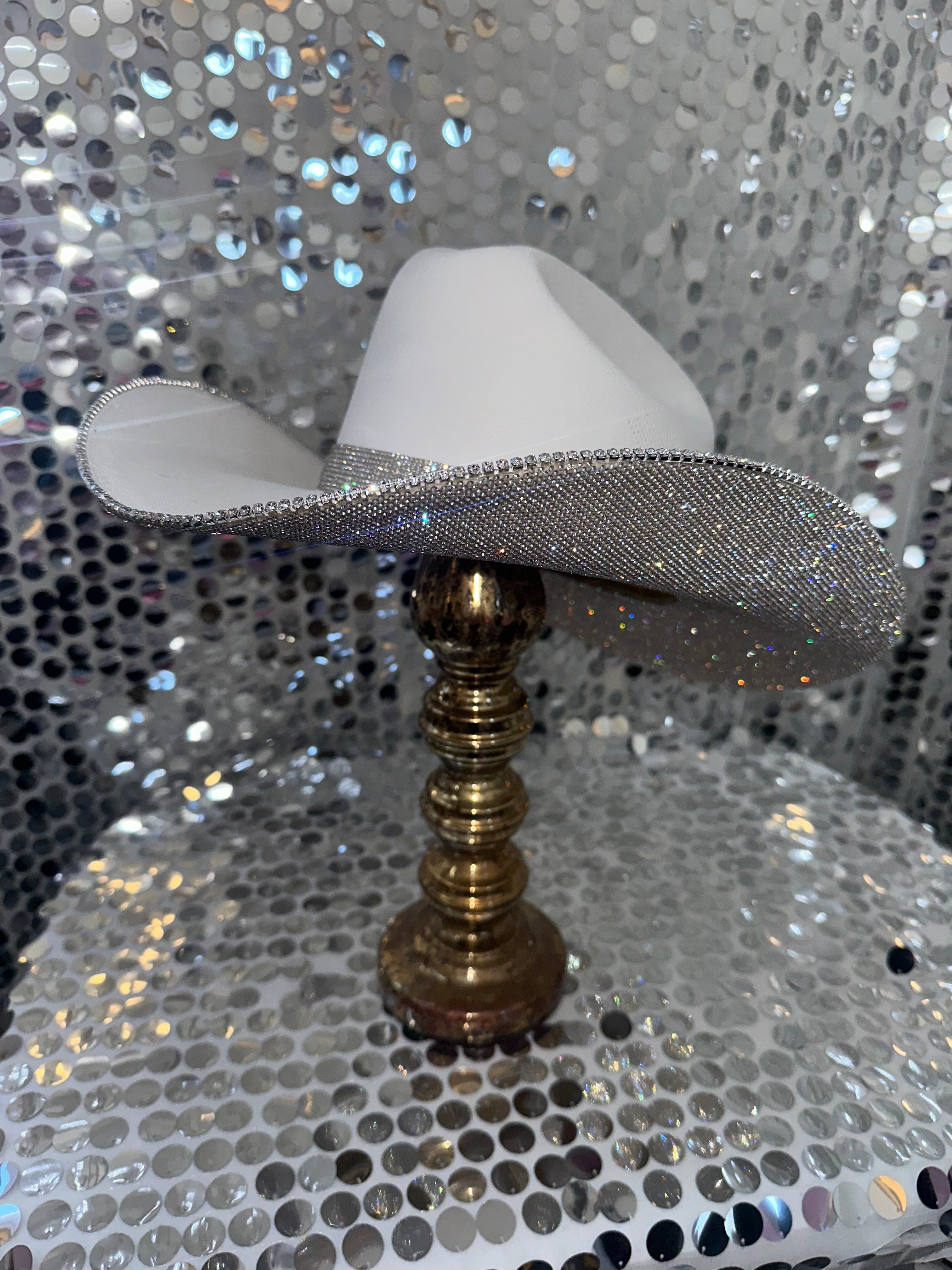 Rhinestone Cowgirl Women's The original " Underneath Brim Rhinestone Cowgirl" Hat - Image 2