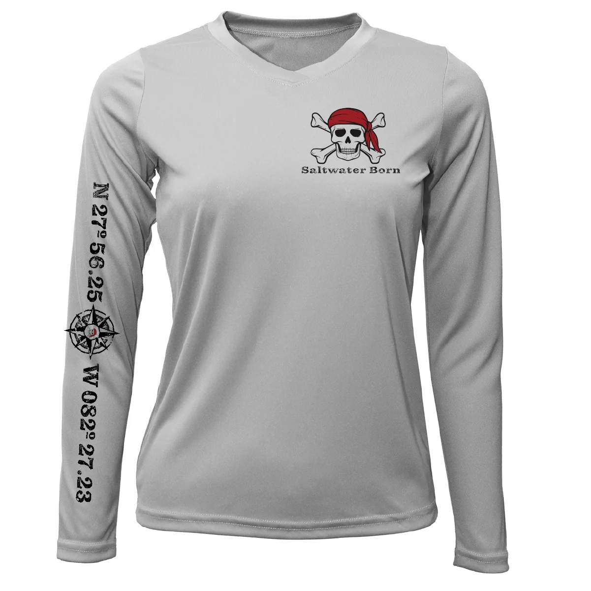 Saltwater Born "All for Rum and Rum for All" Women's Long Sleeve UPF 50+ Dry-Fit Shirt - Image 2