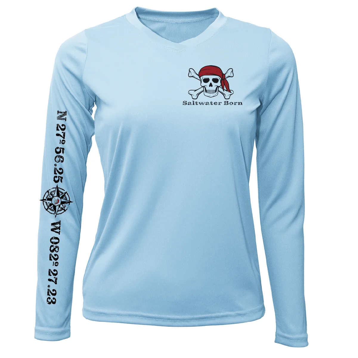 Saltwater Born "All for Rum and Rum for All" Women's Long Sleeve UPF 50+ Dry-Fit Shirt - Image 4