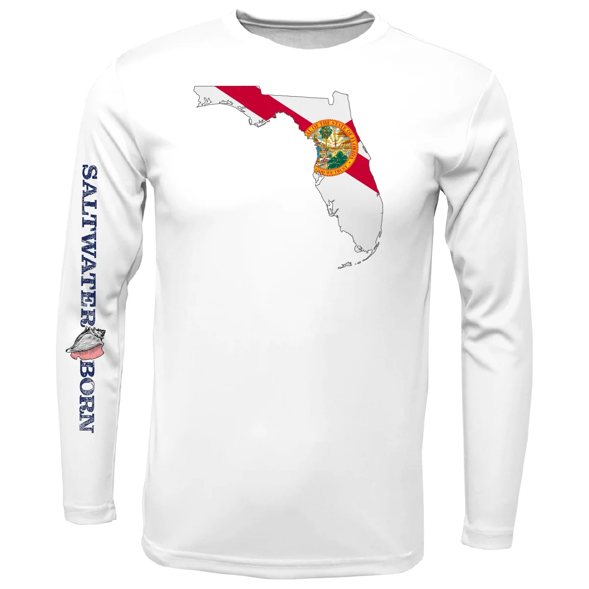 Saltwater Born State of Florida Long Sleeve UPF 50+ Dry-Fit Shirt - Image 3