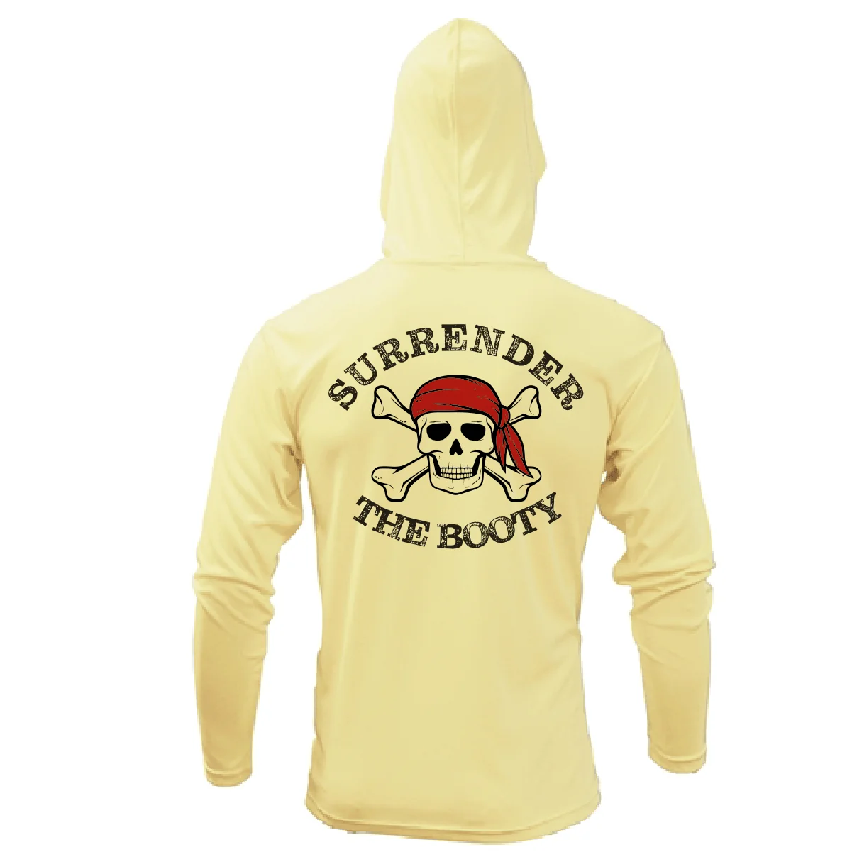 Siesta Key, FL "Surrender The Booty" Long Sleeve UPF 50+ Dry-Fit Hoodie - Image 3