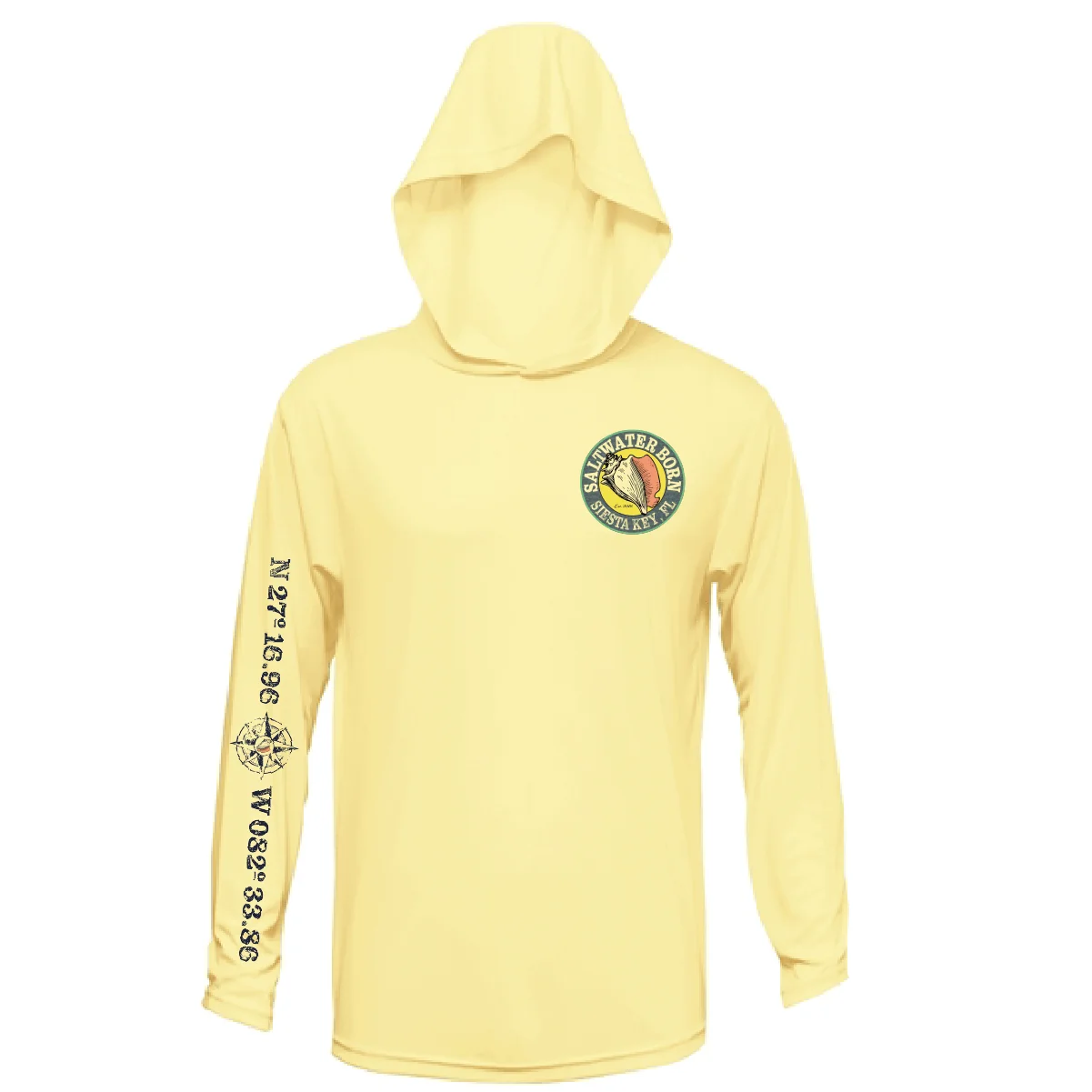 Siesta Key, FL "Surrender The Booty" Long Sleeve UPF 50+ Dry-Fit Hoodie - Image 4
