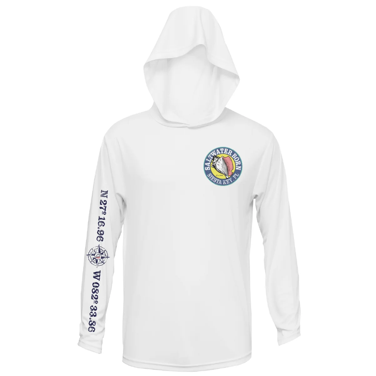 Siesta Key, FL "Surrender The Booty" Long Sleeve UPF 50+ Dry-Fit Hoodie - Image 8