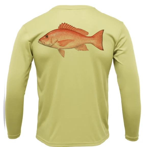 Siesta Key Snapper Long Sleeve UPF 50+ Dry-Fit Shirt - Image 3