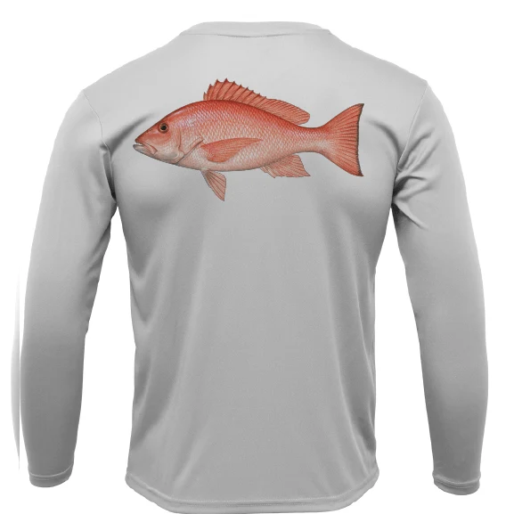 Siesta Key Snapper Long Sleeve UPF 50+ Dry-Fit Shirt - Image 4