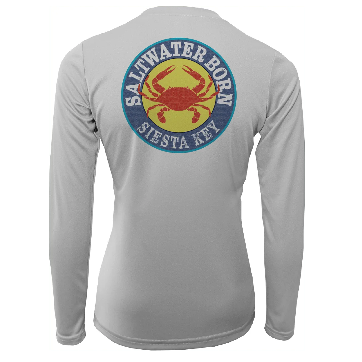Siesta Key Steamed Crab Women's Long Sleeve UPF 50+ Dry-Fit Shirt - Image 2