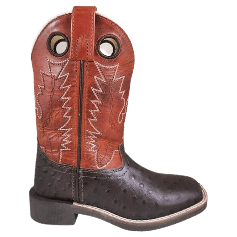 Smoky Mountain Kids Colt Dark Brown & Burnt Orange Western Boots 3238Y