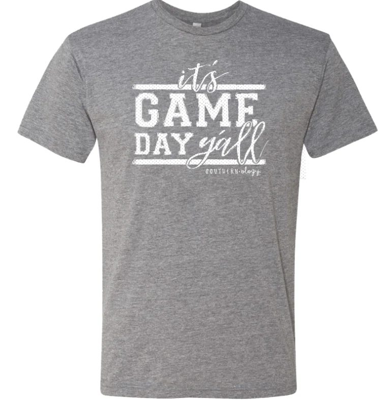Southernology Women's It's Game Day Y'all Grey Tee